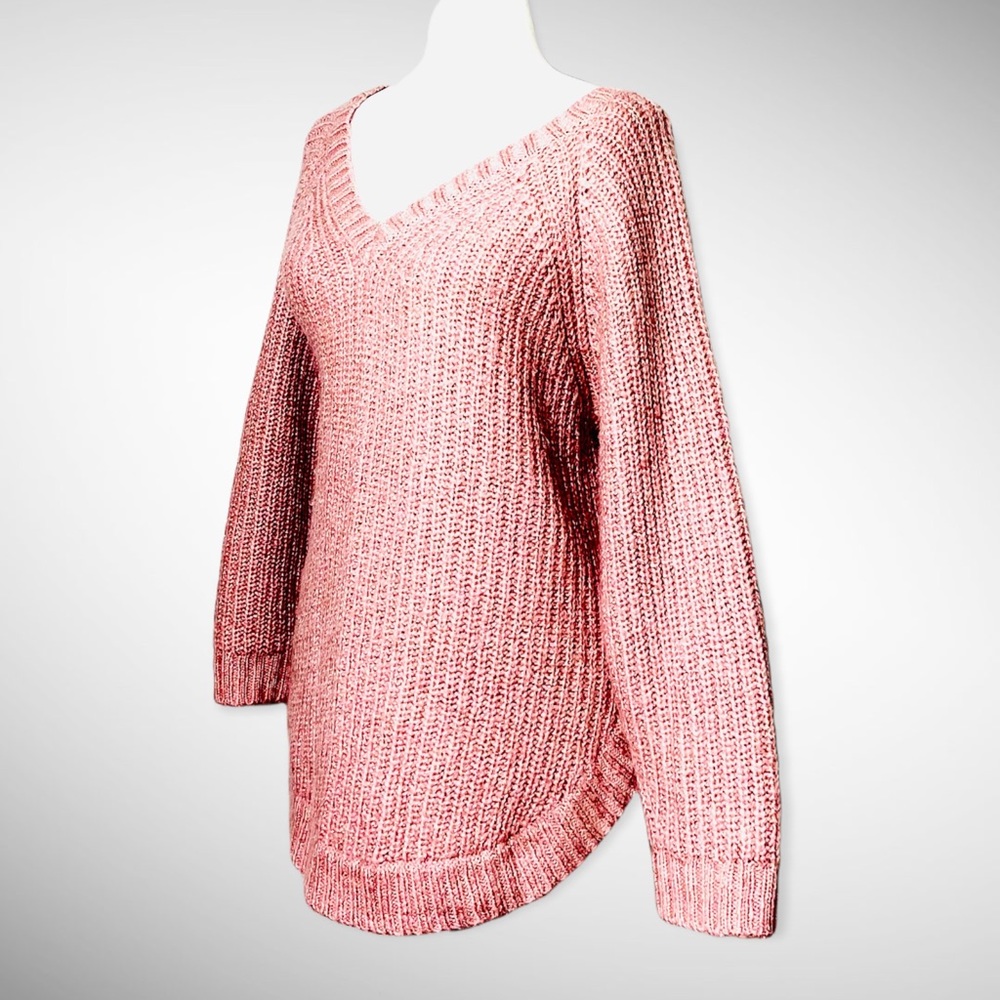 Lou & Grey Alpaca Wool Blend Rose Pink Sweater